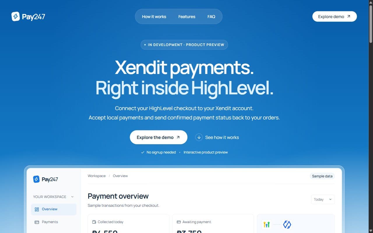 Pay247 preview